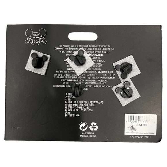 Disney Rainbow Collection 2020 Mickey Mouse 5 Pin Set Limited Release - Picture 2 of 2